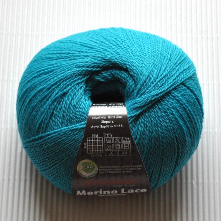 Obrázek k výrobku 3546 - Merino Lace, col. 17 (turkis)