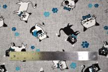 Obrázek k výrobku 4476 - Hravá koťata na šedé