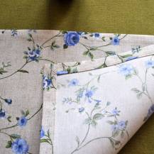 Obrázek k výrobku 4341 - Modré květy - Běhoun